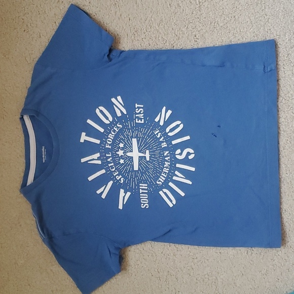 VERTBAUDET 4x set short sleeve t shirt blue teal navy surf beach size 6-7 - Picture 9 of 10